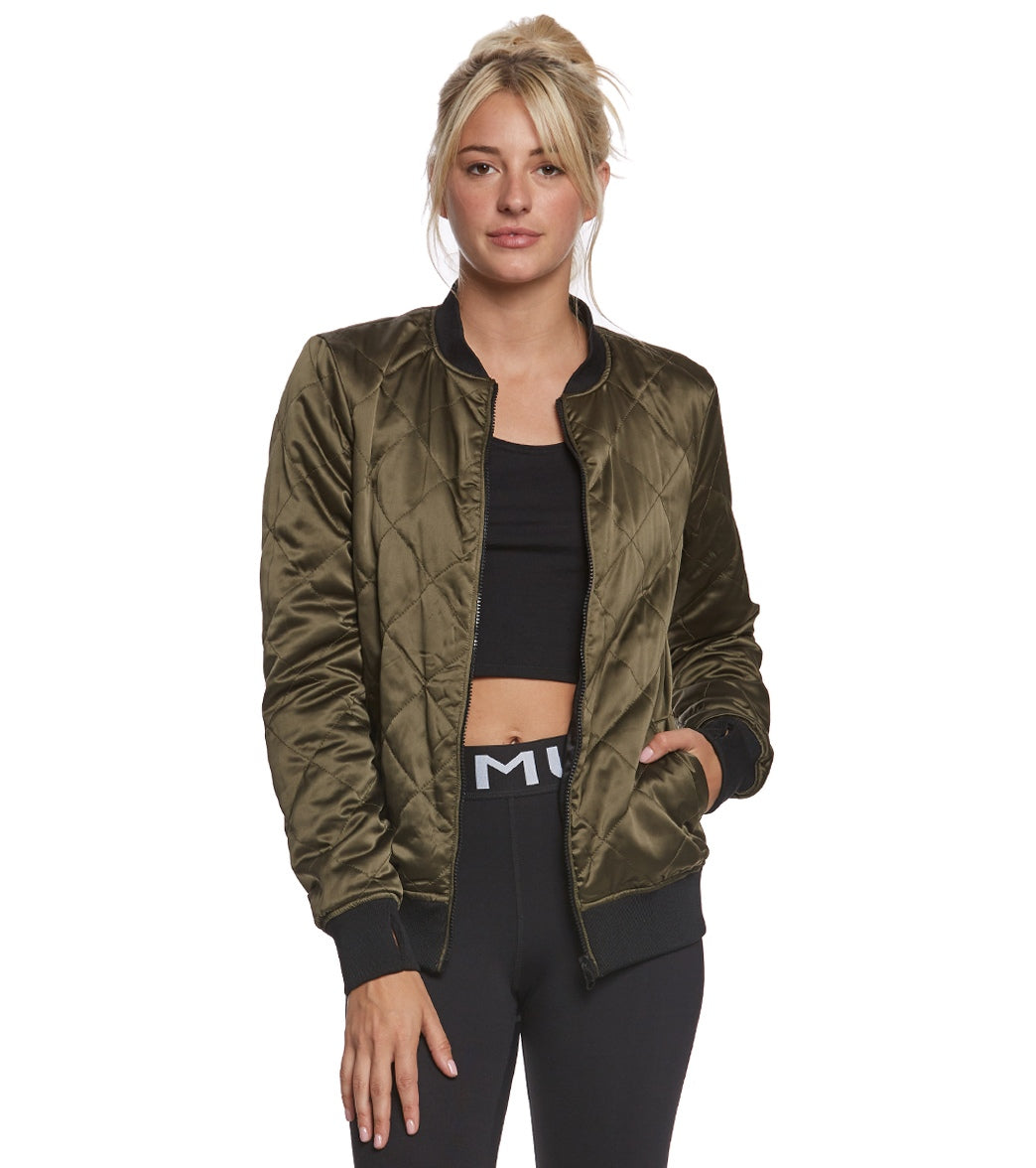 Blanc Noir Reversible Bomber Jacket at EverydayYoga Free