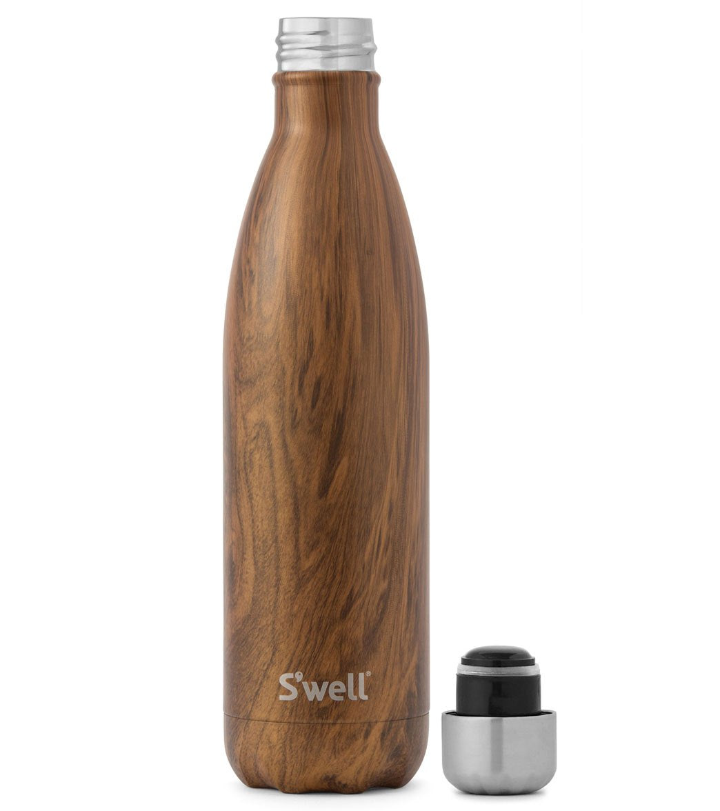 S'well- Stainless Steel Water Bottle - Teakwood: 25oz