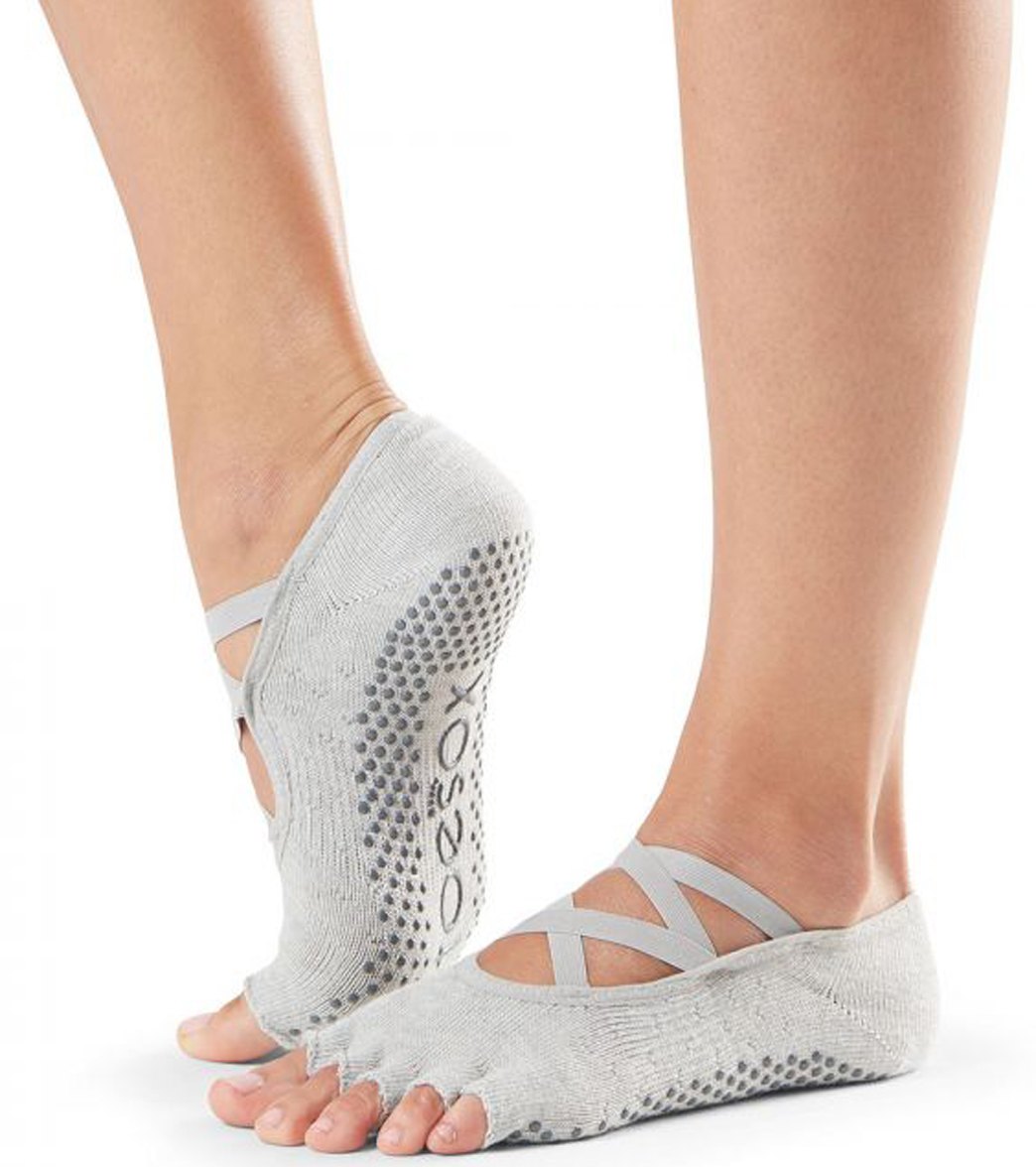 Toesox Elle Half-Toe Yoga Grip Socks at