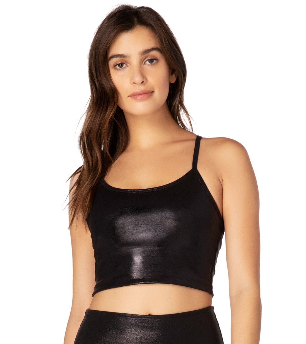 Beyond Yoga Pearlized Slim Racerback Cropped Yoga Tank at   - Free Shipping