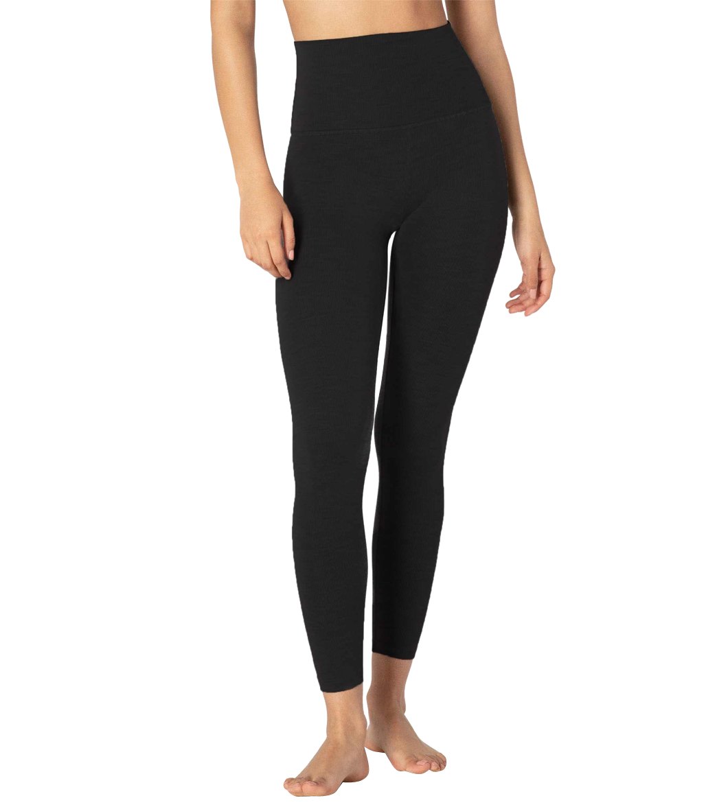 Women's Heather Supplex Workout Tights - Yoga and Running Leggings