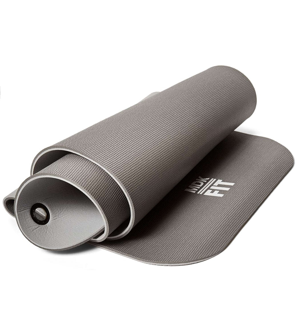 Yogamat 8mm - Pilates Mat - Extra Thick Fitness Mat - Grey