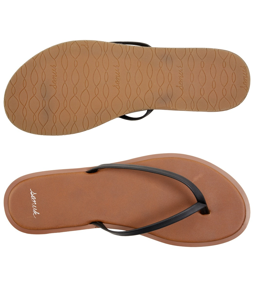 Sanuk Women's Size 7 Flip Flop Sandals - Gold  Sanuk womens, Flip flop  sandals, Brown flip flops