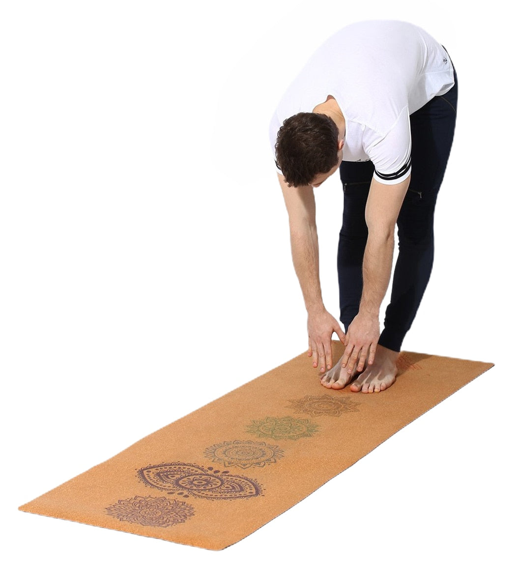 FrenzyBird 5mm Cork Yoga Mat with Carrying Strap and Alignment System –  Frenzybird(Sports)
