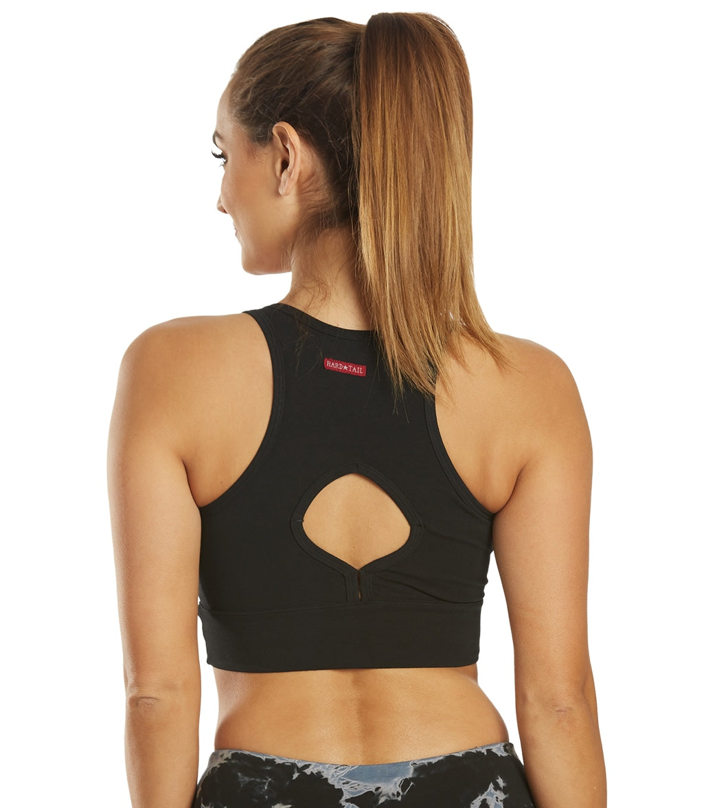 Hard Tail Low Back Cut Out Midi Sports Bra at