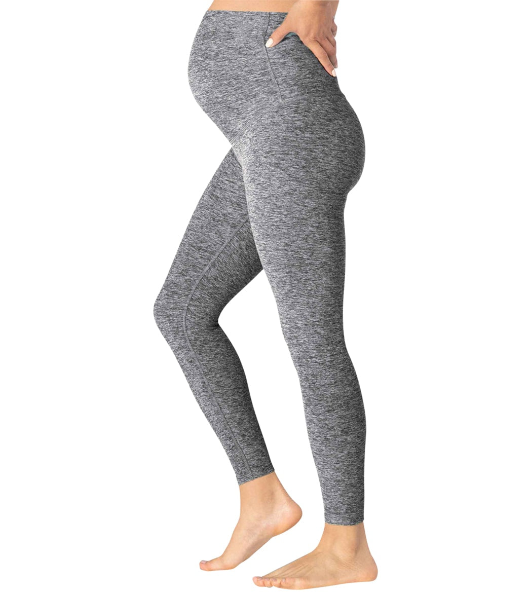 Beyond Yoga Out Of Pocket High Waisted Midi Leggings In Charcoal
