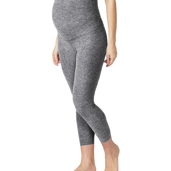 Beyond Yoga Maternity Empire Waisted Spacedye Capri Leggings for Women -  Flattering Seam with Above The Ankle Cut, Soft and Comfy Leggings Darkest  Night SM 28 at  Women's Clothing store