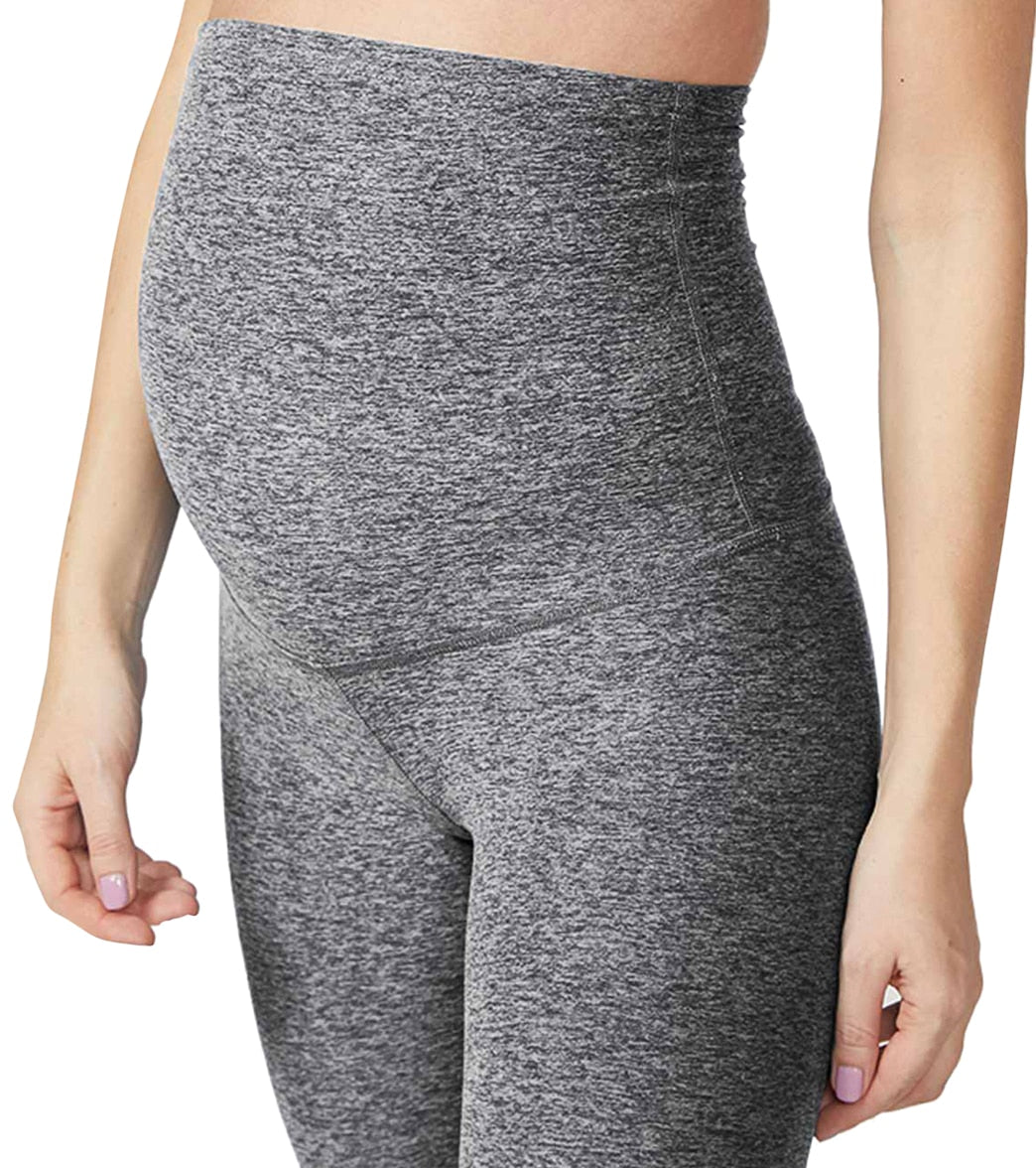 Women's Super Soft stretchy Ribbed cotton over the bump Maternity legg