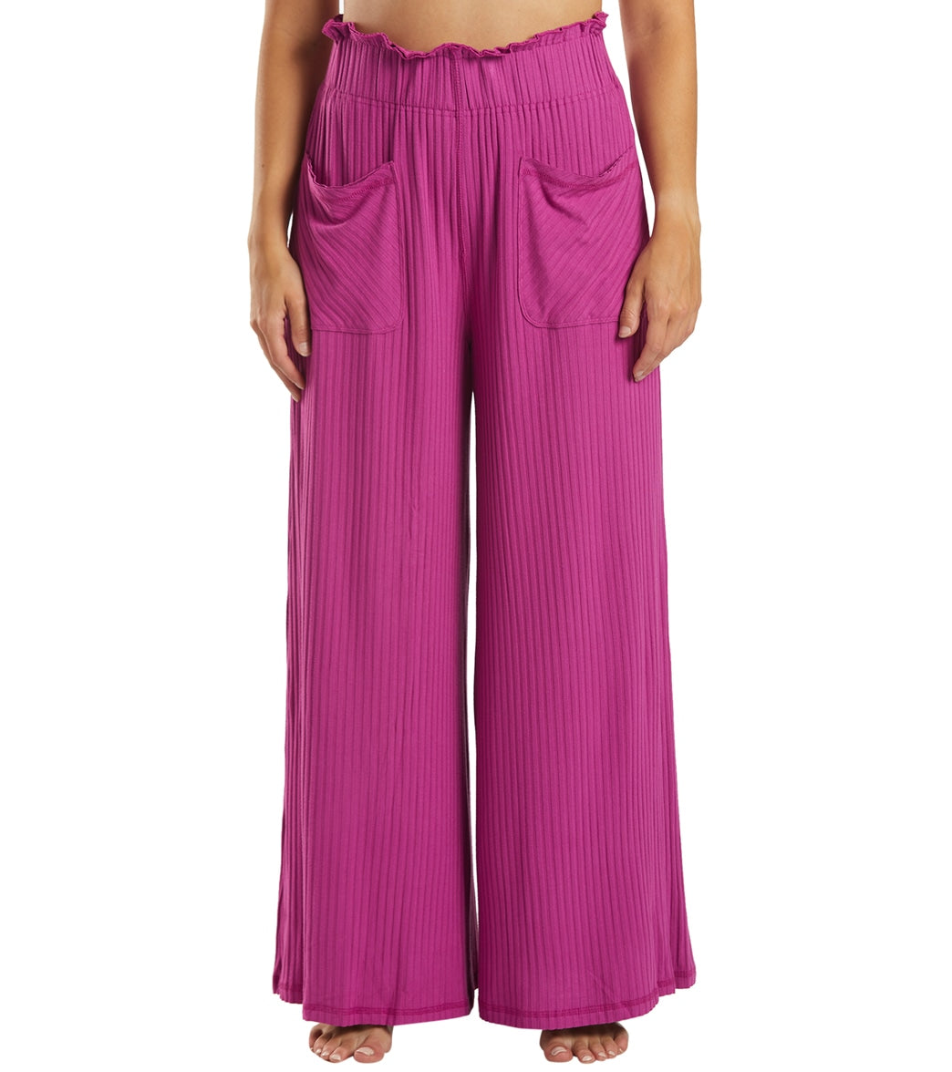 FREE PEOPLE MVOEMENT BLISSED OUT WIDE LEG PANTS - CACTUS FLOWER 6937 – Work  It Out