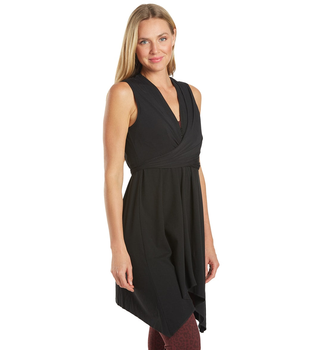 Everyday Yoga Wondrous Solid Wrap Dress at YogaOutlet.com - Free Shipping –