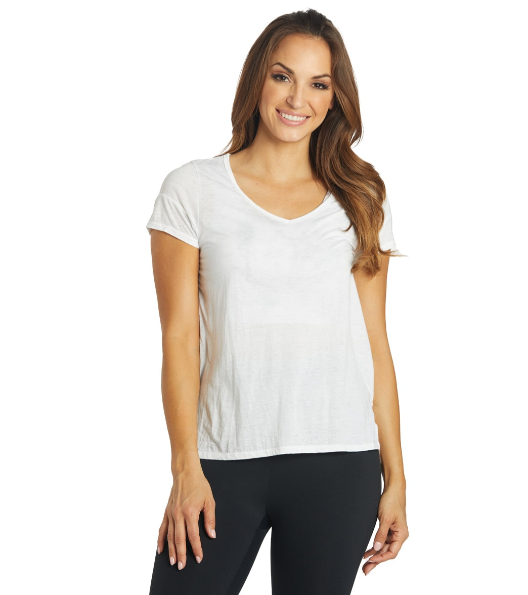 Beyond Yoga - Heather Rib Short Sleeve Cropped Tee - 35 Strong – 35 STRONG