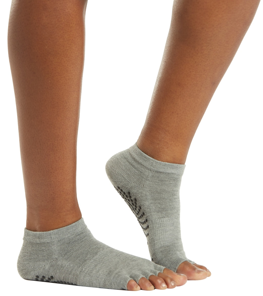 Gaiam All Grip Yoga Socks - Medium/Large - Black/Grey