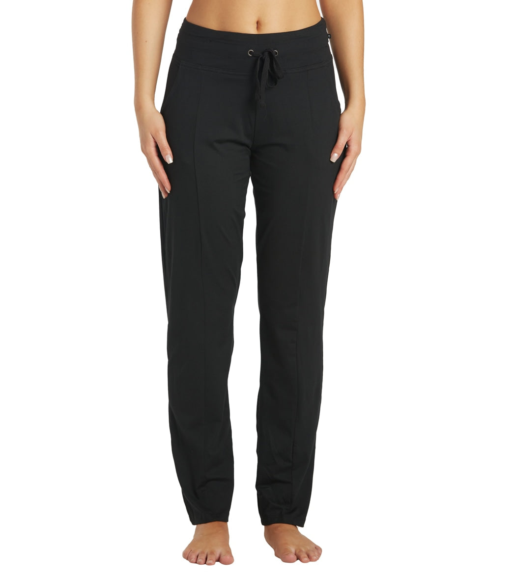 Marika Mona Jogger Black Full Length Sweatpants with Pockets