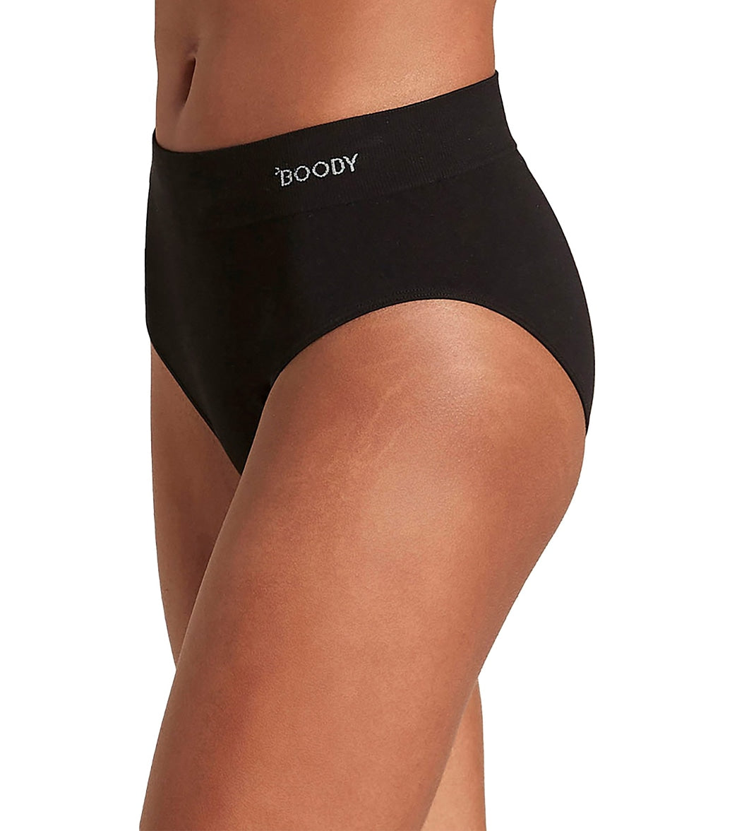 Boody Body EcoWear Women Hipster Bikini Briefs - Bamboo Viscose - Low Rise  Hip Underwear, White Small 