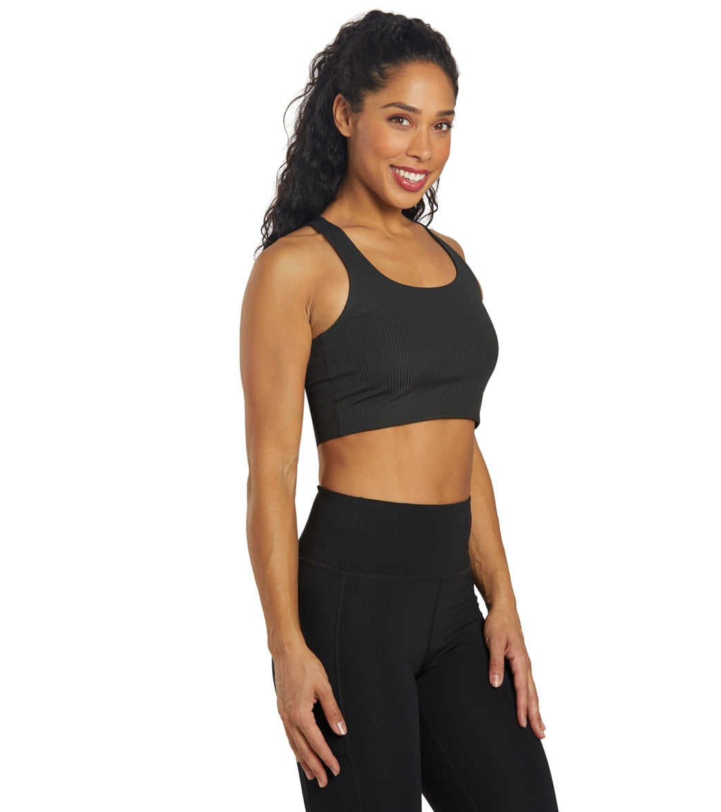 GIRLFRIEND COLLECTIVE Paloma ribbed recycled stretch sports bra