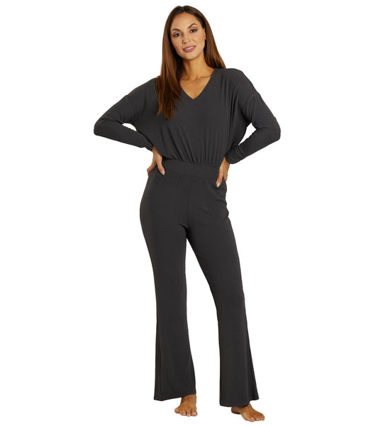 Spiritual Gangster V Neck Jumpsuit at EverydayYoga.com - Free Shipping