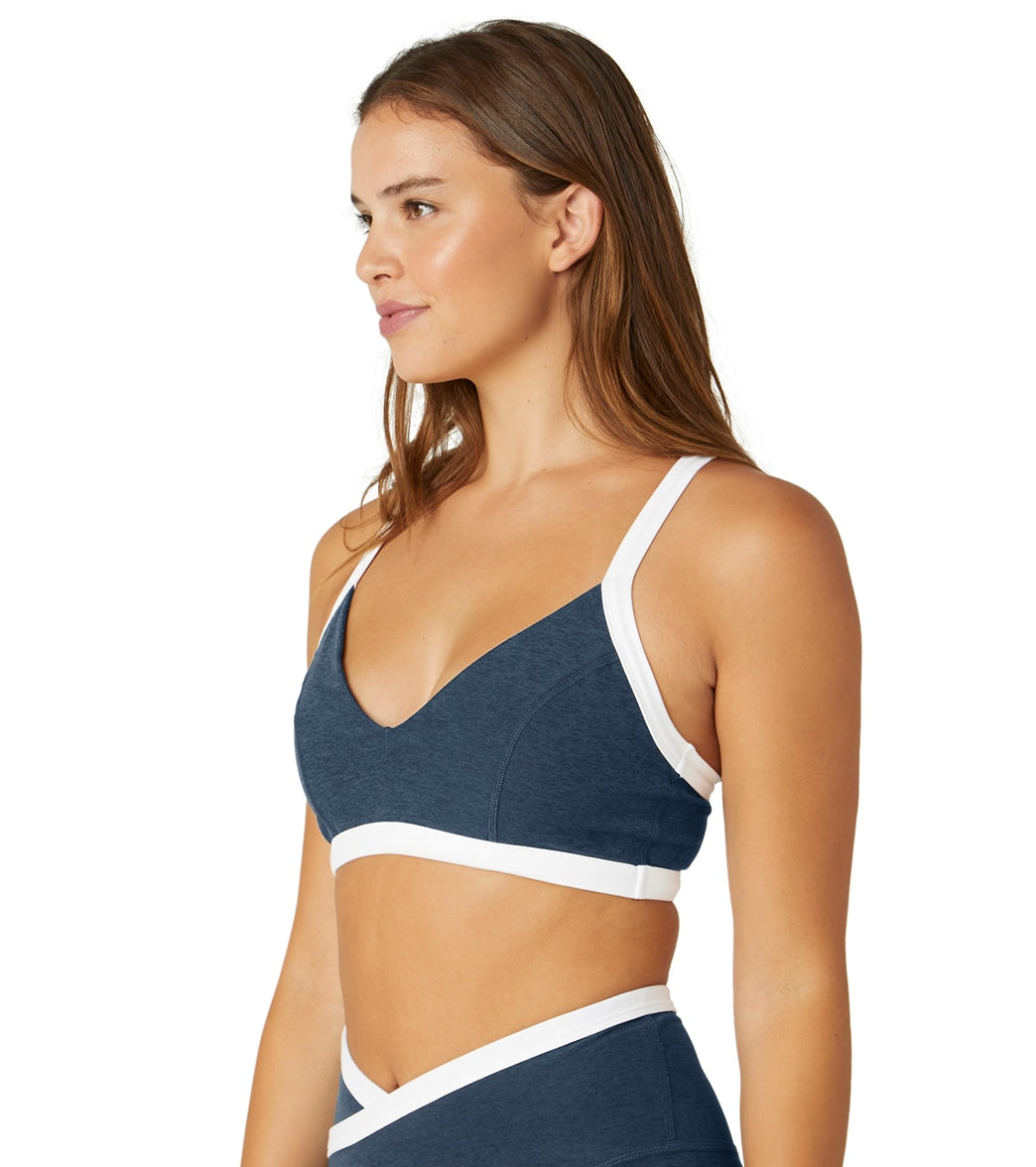  Beyond Yoga Spacedye Outlines Bra Nocturnal Navy/Cloud White XS  : Clothing, Shoes & Jewelry