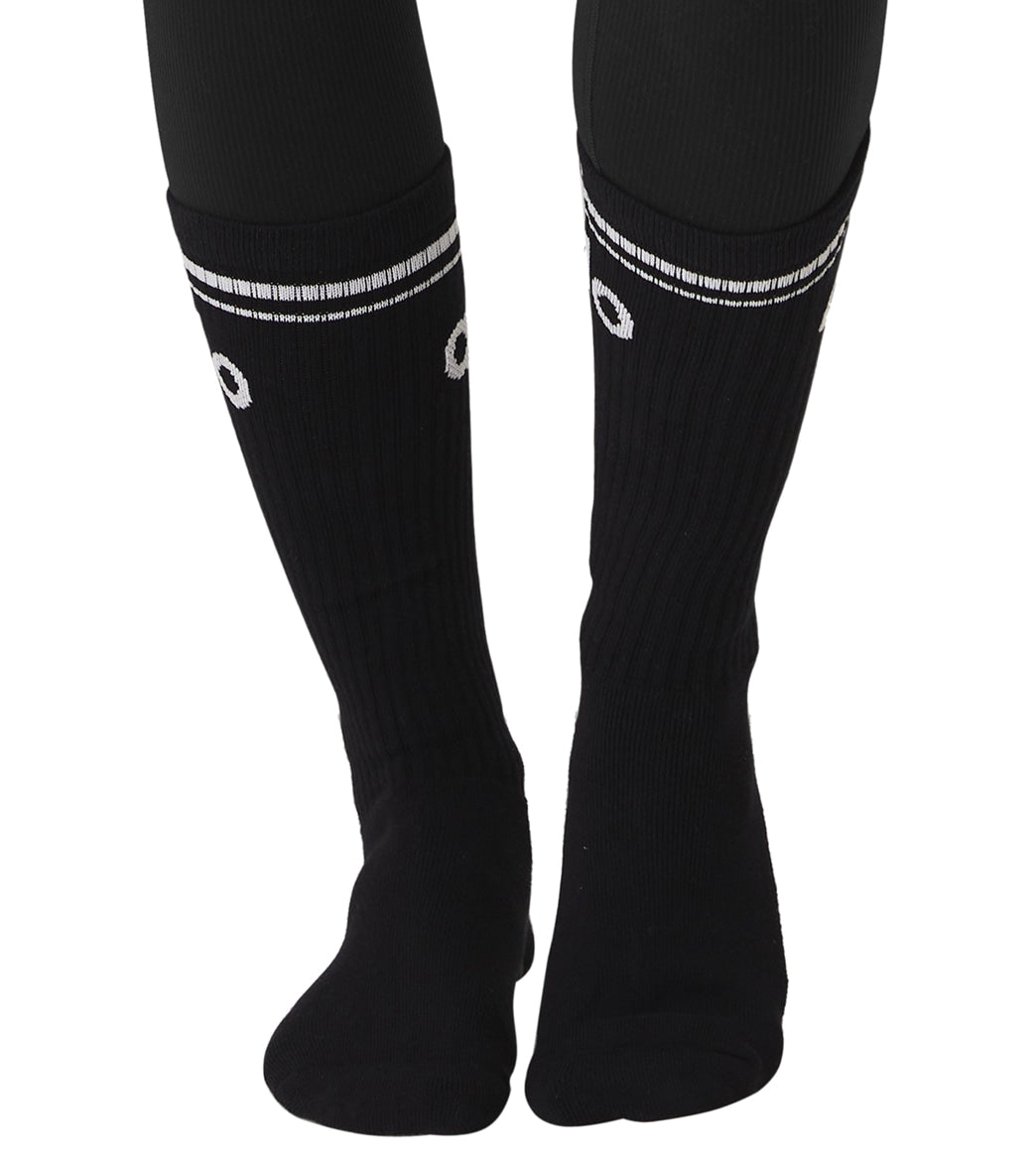READY STOCK Alo Yoga Knee High Throwback socks! Available in black